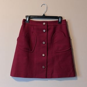 Kate Spade Button Front Skirt